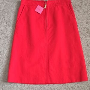 Kate Spade Vibrant Red A-Line Skirt